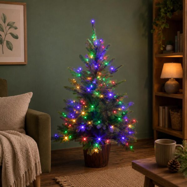 albero di natale bianco in piume 240 cm con 588 led e flash (copia)