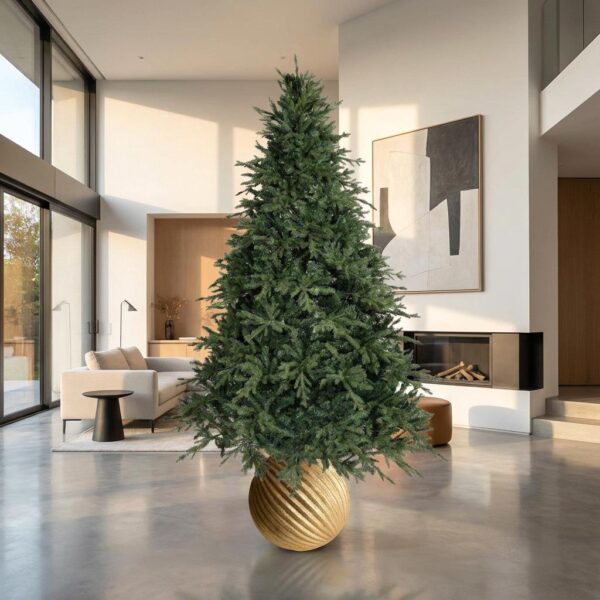 albero di natale artificiale monterosa 260 cm – 6548 rami pvc e pe effetto realistico