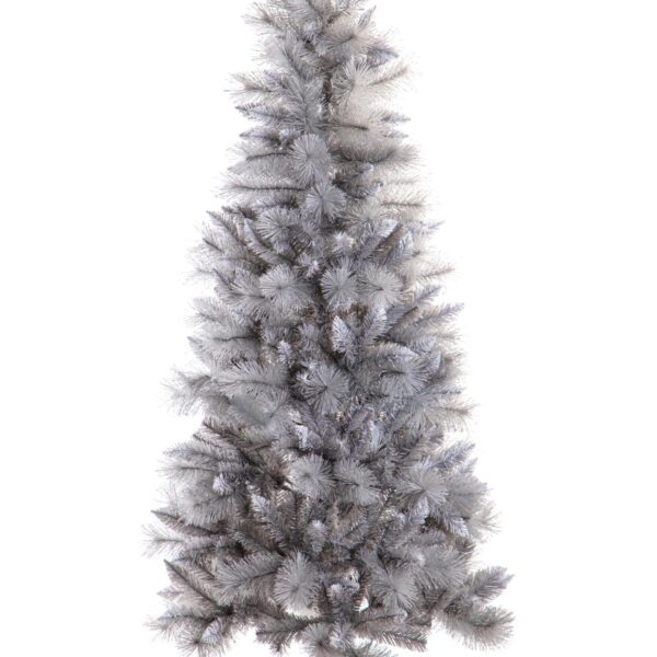 albero di natale slim verde argento 215 cm con pigne – 479 rami (copia)