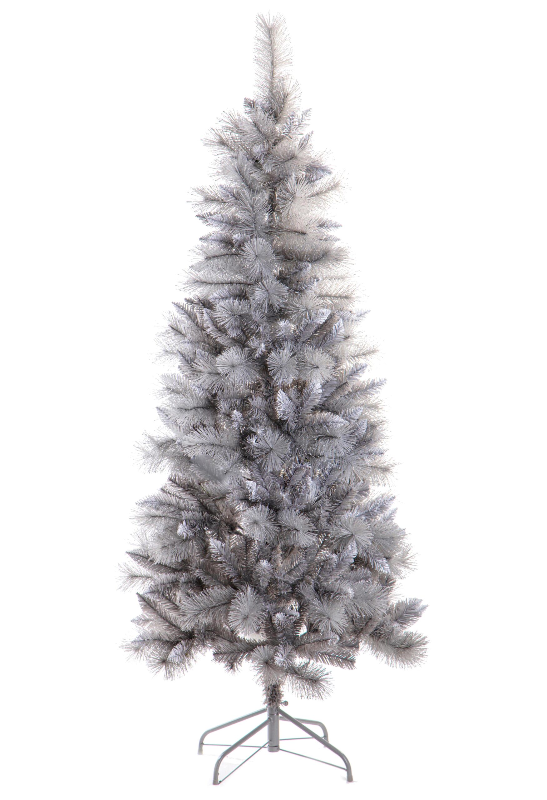 albero di natale slim verde argento 215 cm con pigne – 479 rami (copia)