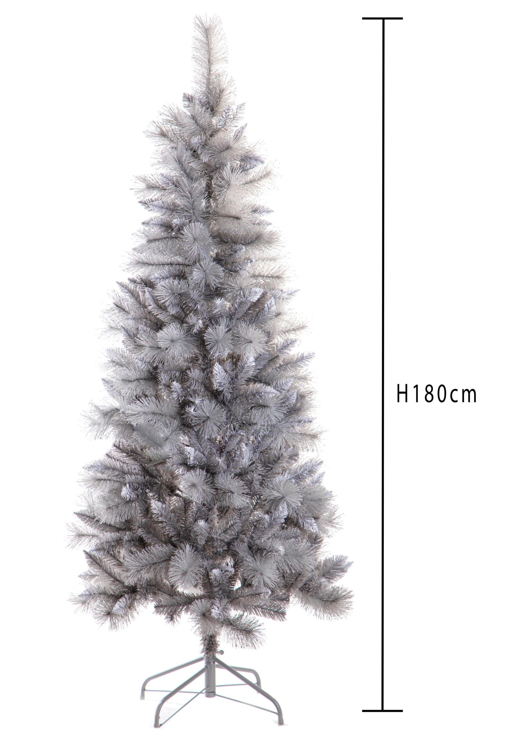 albero di natale slim verde argento 215 cm con pigne – 479 rami (copia)