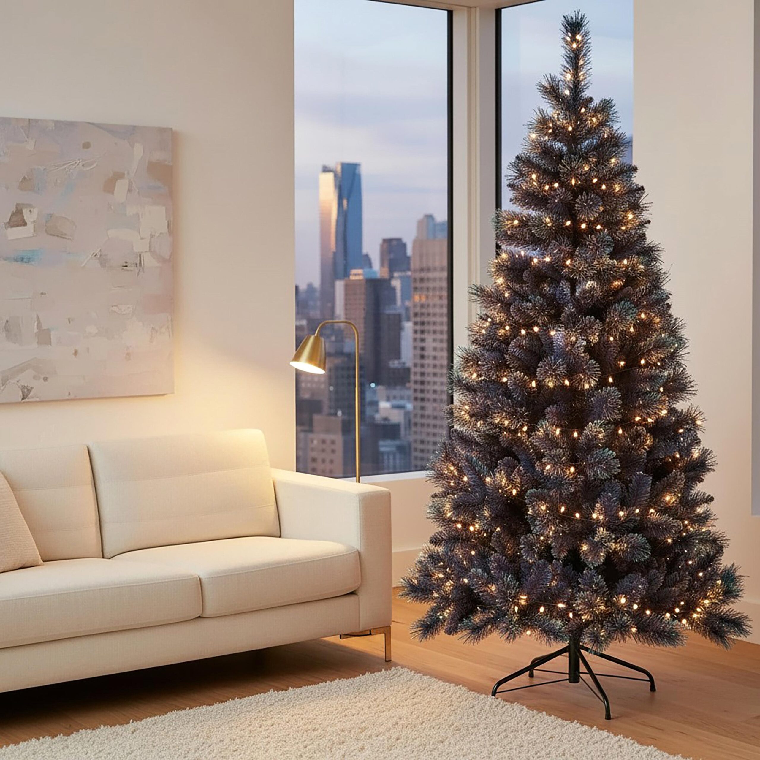 albero di natale slim golden green 210 cm con pigne e glitter dorati – 479 rami (copia)