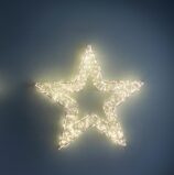 stella di natale luminosa in metallo con 600 led per esterno – 39 x 39 cm