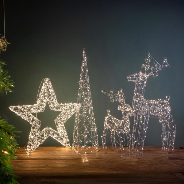 stella di natale luminosa in metallo con 600 led per esterno – 39 x 39 cm (copia)