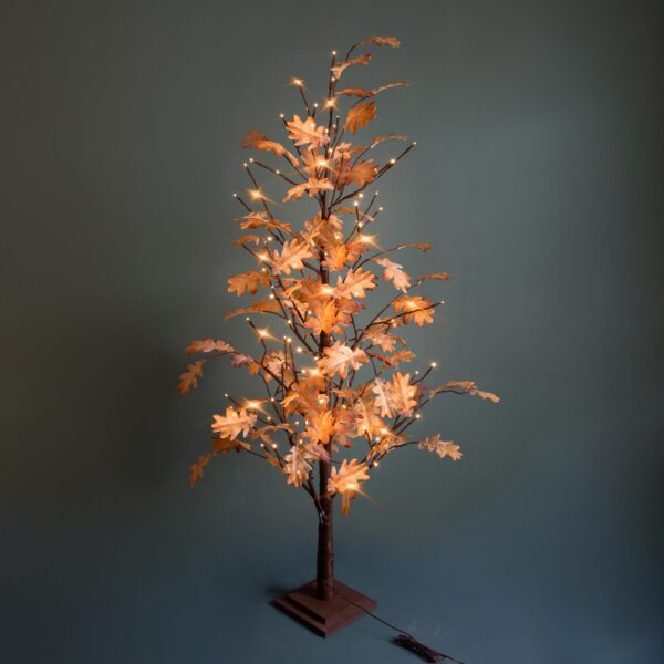 albero quercia autunnale con 72 luci led e foglie colorate (copia)