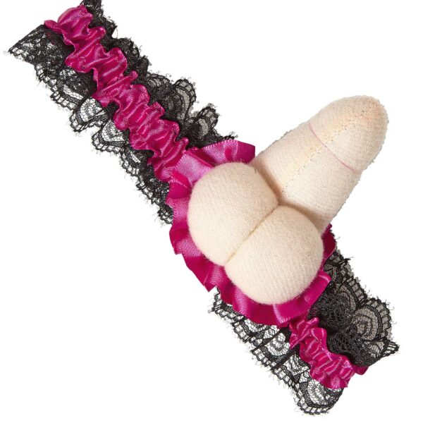 Giarrettiera rosa con Pene