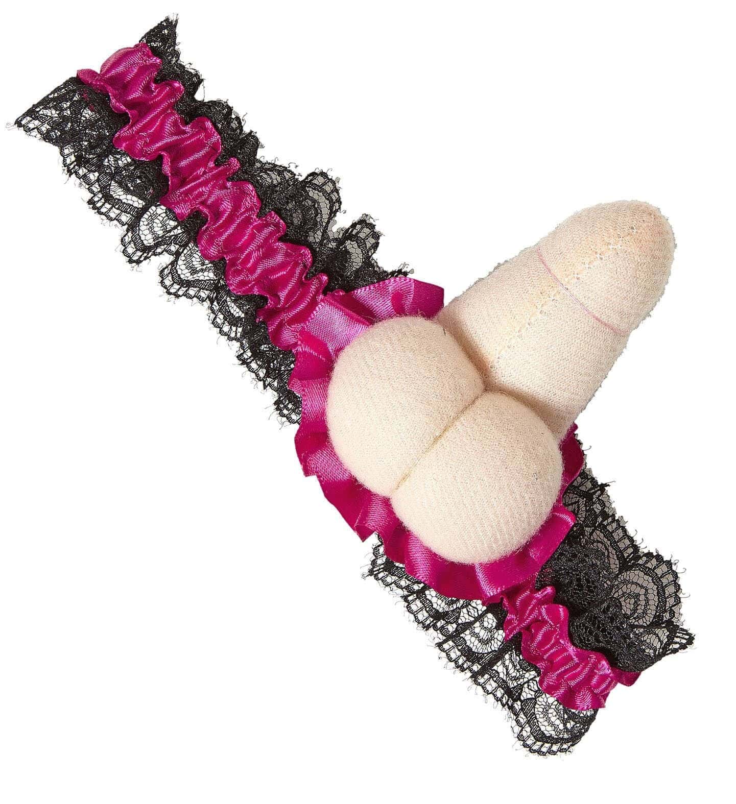 Giarrettiera rosa con Pene