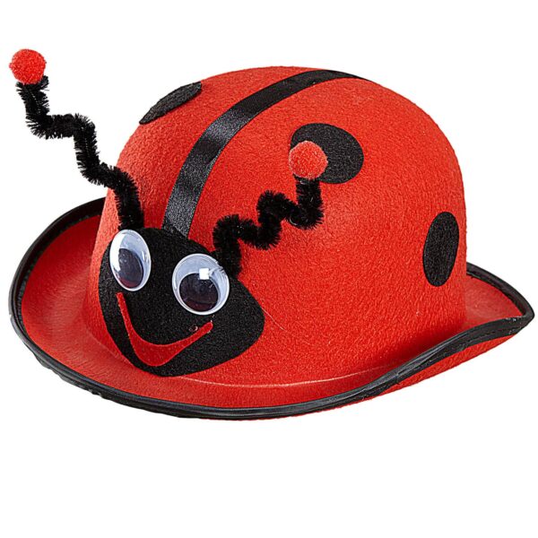 Cappello Bombetta Rossa da Coccinella