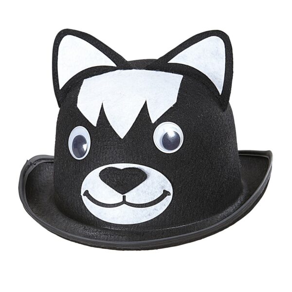 Cappello Bombetta Nero da Gatto