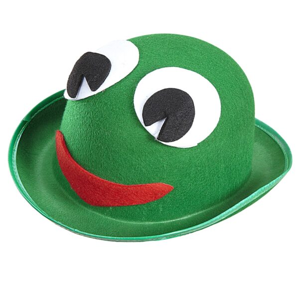 Cappello Bombetta Verde da Rana
