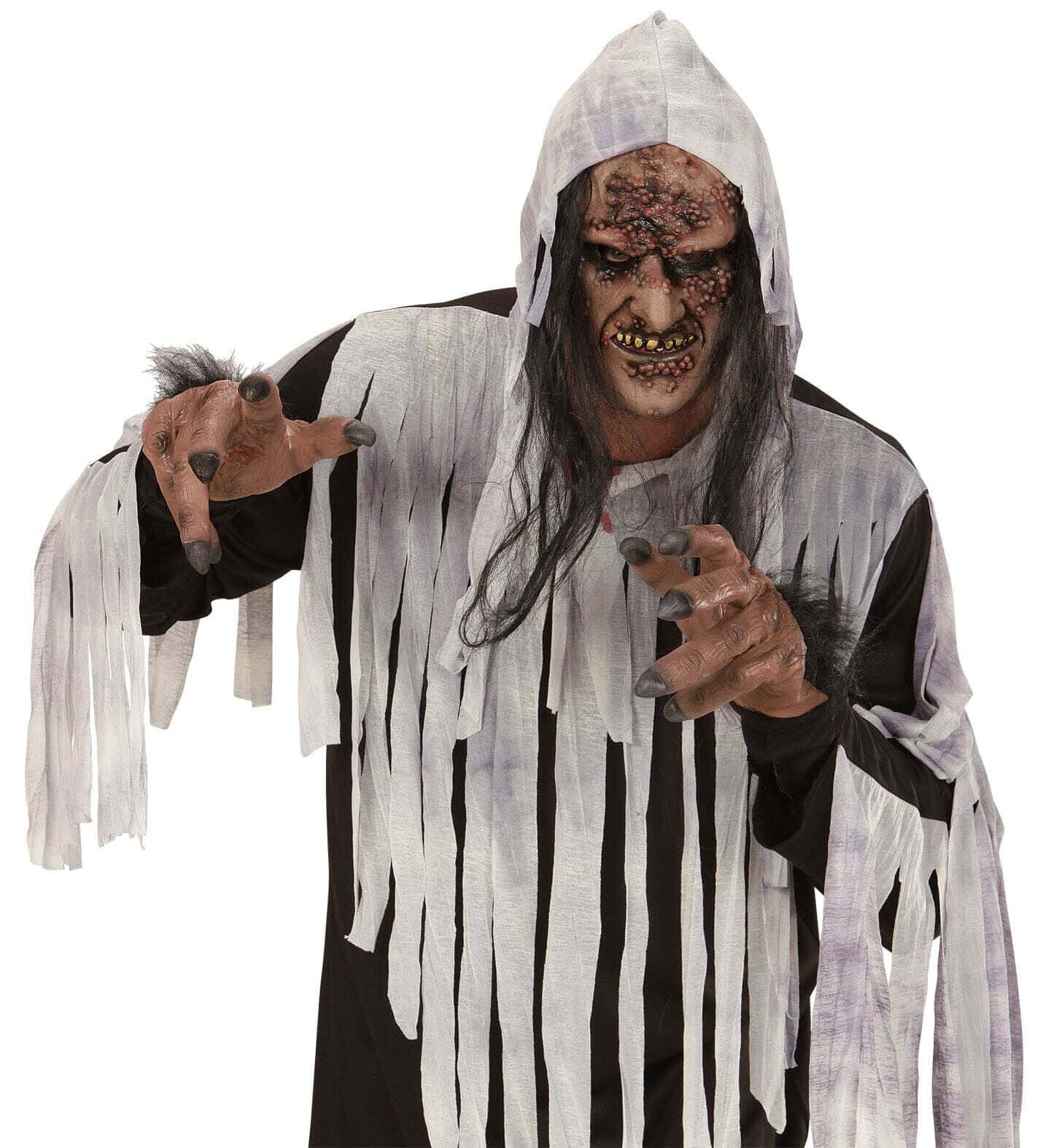 Maschera da Zombie Marcio con Capelli