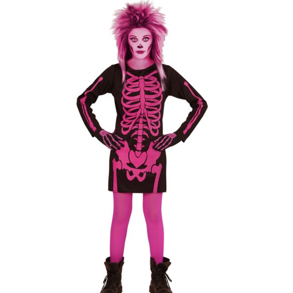 Costume da Scheletro Rosa