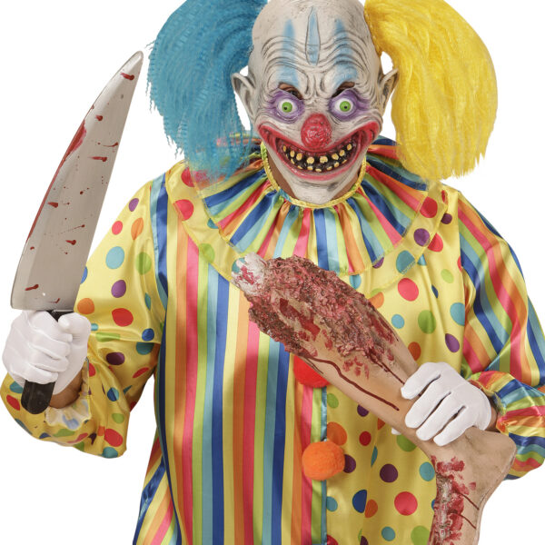 Maschera da Clown Psyco con Capelli