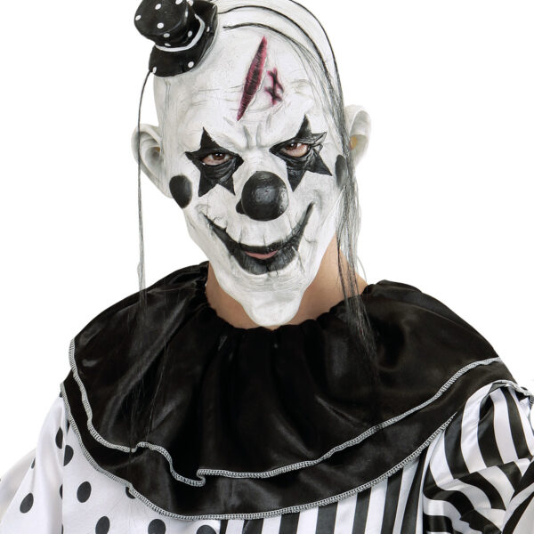 Maschera da Killer Clown con Capelli