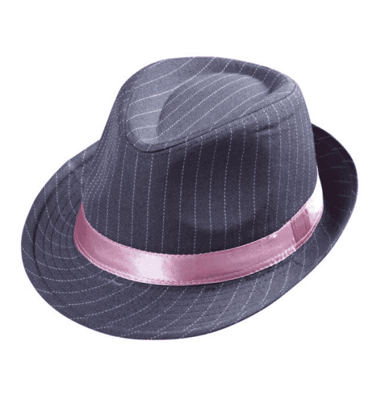 Cappello da Gangster Gessato Grigio