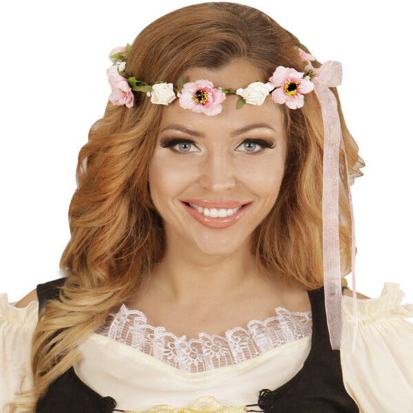 Fascia per Capelli con Fiori e Nastro Colori Assortiti