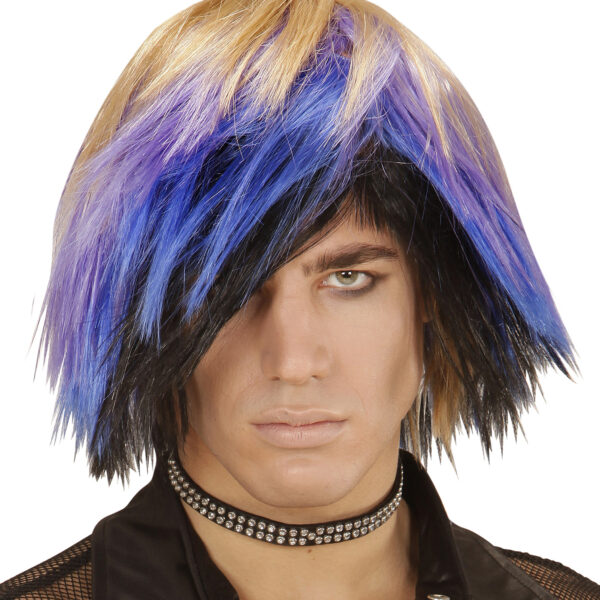 Parrucca Multicolor da Emo