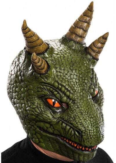 Maschera Drago Verde in Lattice