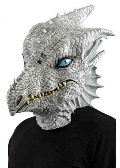 Maschera Drago Bianco in Lattice