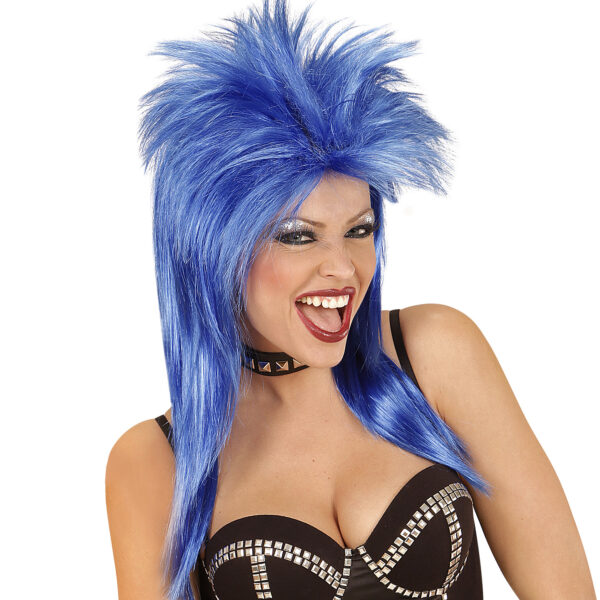 Parrucca Blu da Rock Star
