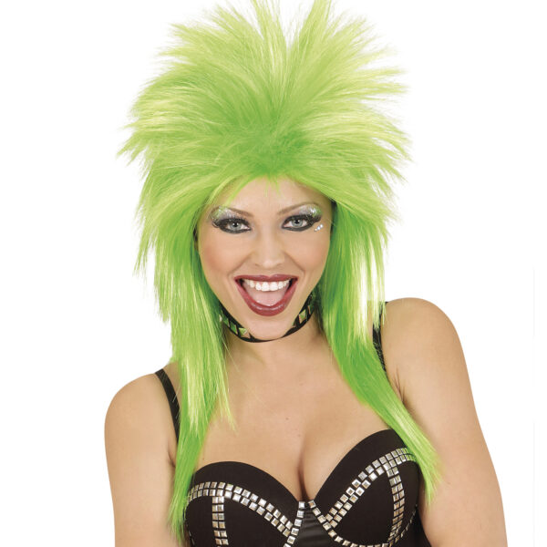 Parrucca Verde da Rock Star