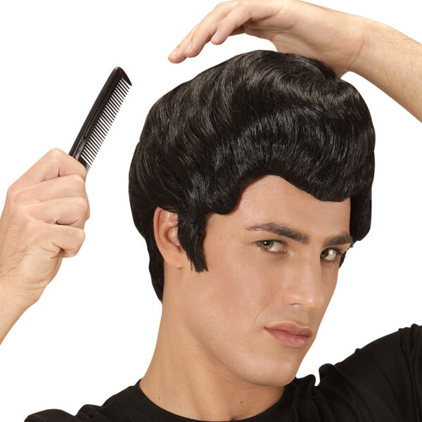 Parrucca Nera da Uomo Rockabilly