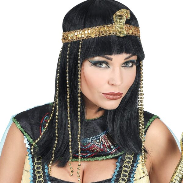 Parrucca Nera da Egiziana Cleopatra