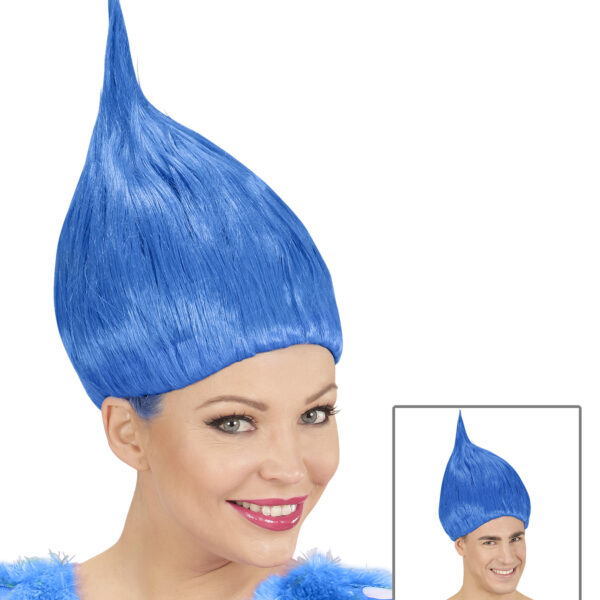 Parrucca Blu da Troll
