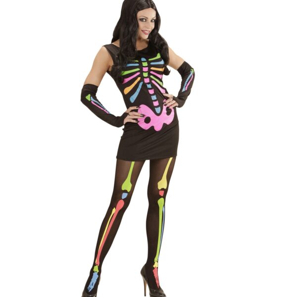 Costume da Scheletro Fluo