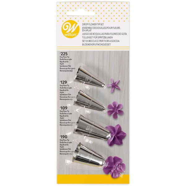 Wilton Decorating Set di punte Fiori N.109, 129, 190, 225