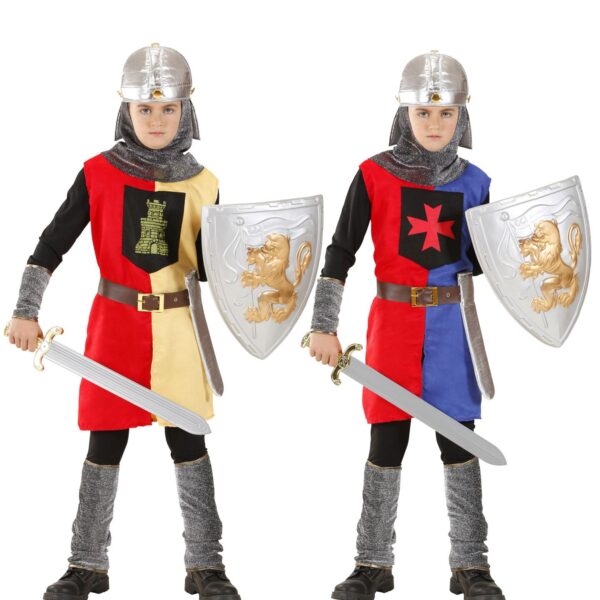 Costume da Guerriero Medievale Colori Assortiti
