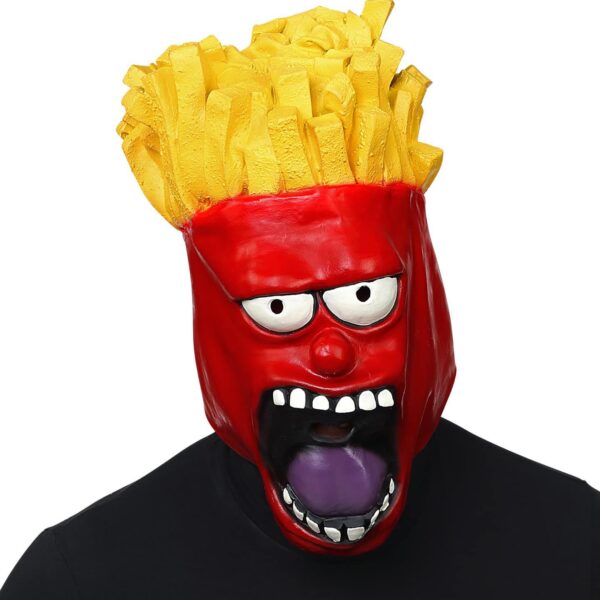Maschera Integrale da Pacchetto di Patatine Fritte in Lattice