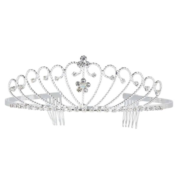 Coroncina Argento con Strass da Principessa