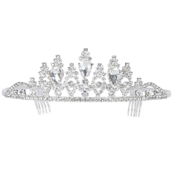 Coroncina Argento con Strass da Principessa