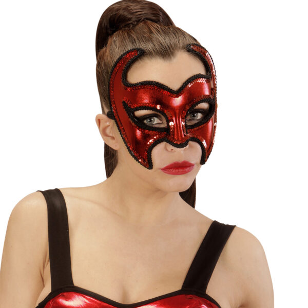 Maschera da Diavolo con Pailletes