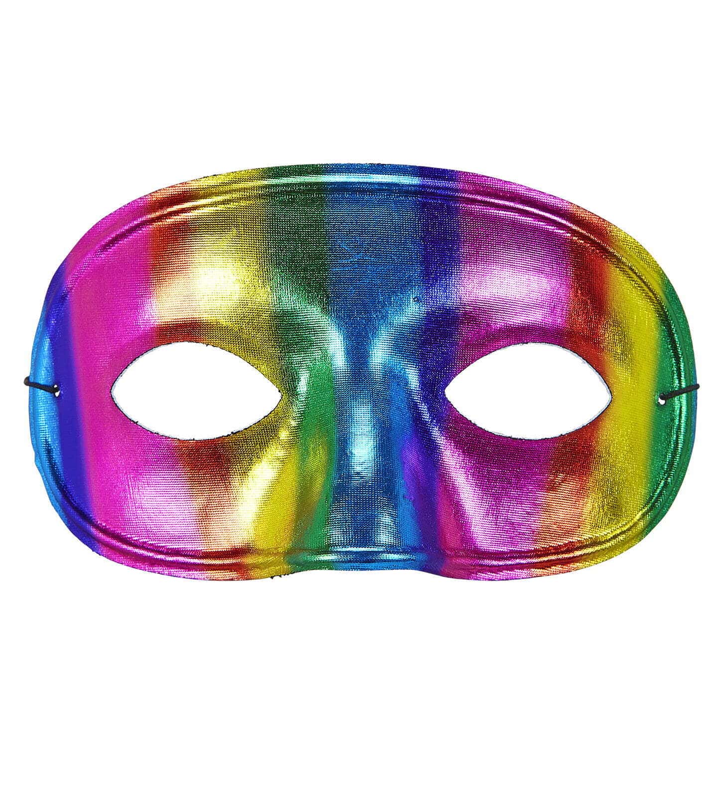 Maschera Domini Arcobaleno Metallizzato