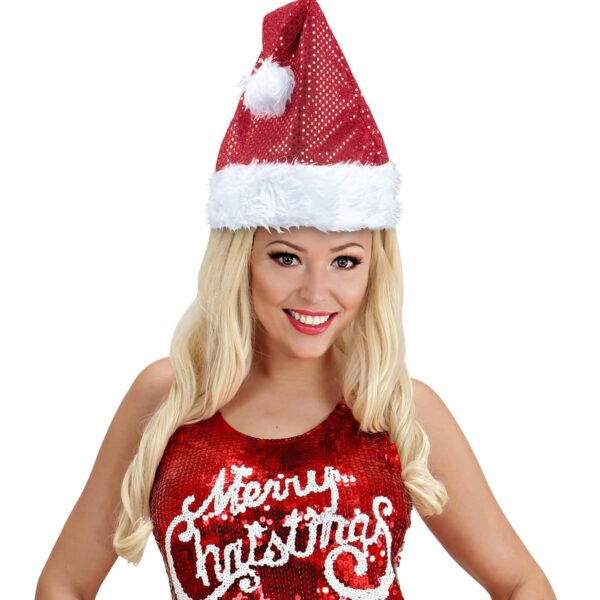 Cappello da Babbo Natale in Paillette