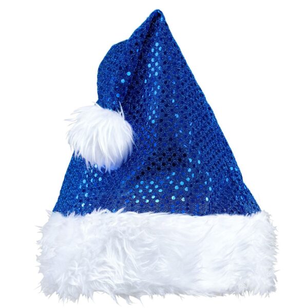 Cappello da Babbo Natale Blu