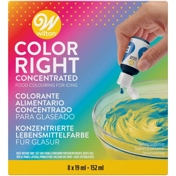 Wilton Colorante Alimentare Colori Assortiti Set da 8 Pz 19 Ml