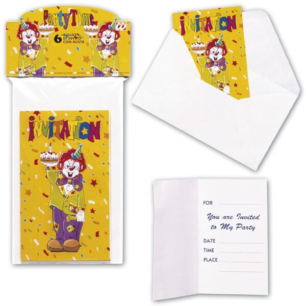 Inviti Festa di Compleanno con Clown