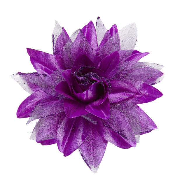 Molletta per Capelli Fiore Viola Glitter