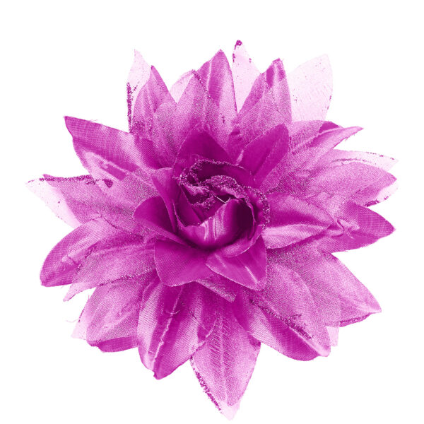 Molletta per Capelli Fiore Lilla Glitter
