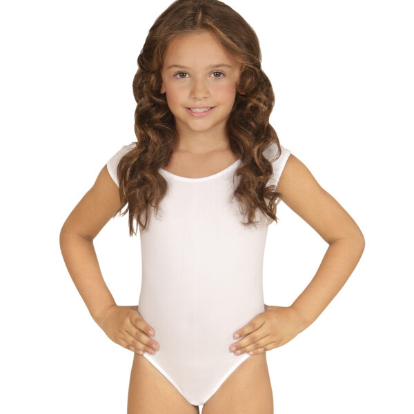 Body Bianco Senza Maniche per Bambine