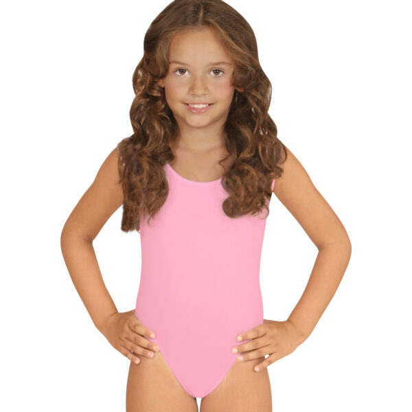Body Rosa Senza Maniche per Bambine