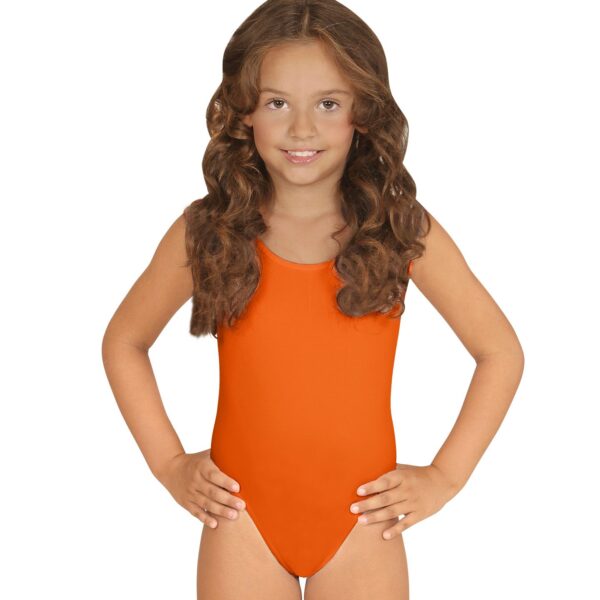 Body Arancione Senza Maniche per Bambini