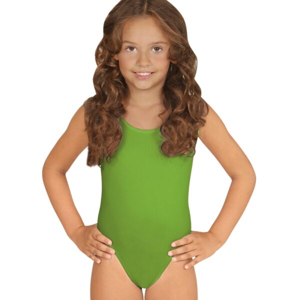 Body Verde Senza Maniche per Bambine