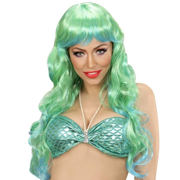 Parrucca da Sirena Verde