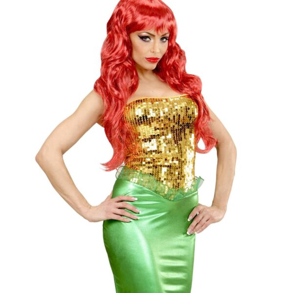 Parrucca da Sirena Rossa