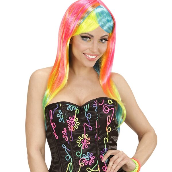Parrucca Neon Fashion Lunga