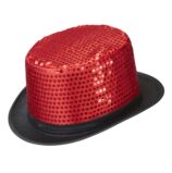 Cilindro Rosso in Paillettes